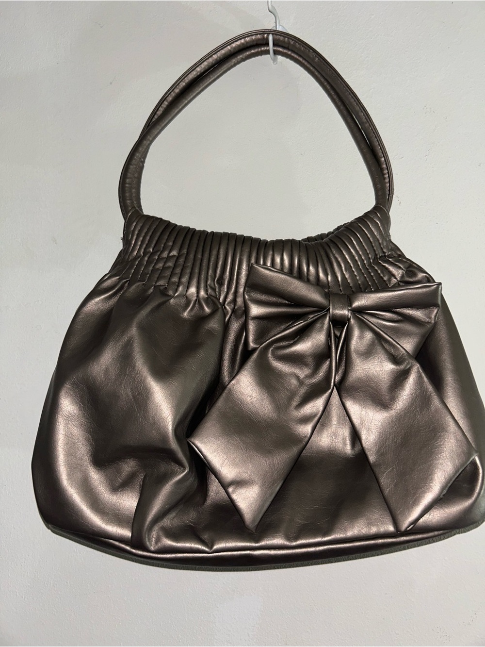 Vintage American Eagle Shoulder Bag Dark Gray Silver Y2K